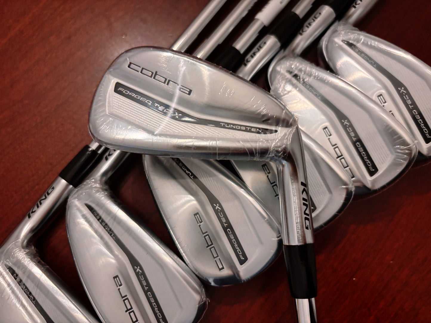 *NEW IN PLASTIC* Cobra King Forged Tec X ‘22 Iron Set 5-GW / KBS Tour Lite Regular
