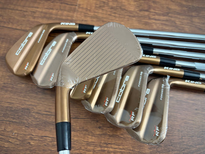 *NEW IN PLASTIC* Cobra King Ricky Fowler RF Forged MB Iron Set 4-PW / KBS $-Taper 120 Stiff