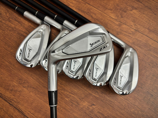 (Left-handed) Srixon ZXi5 Iron Set 6-AW / Helium F2 Senior Flex