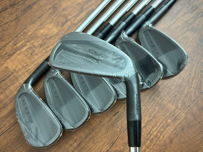 *NEW IN PLASTIC* Cobra King CB '25 Black Iron Set 5-GW / KBS $-Taper Lite 100 Stiff