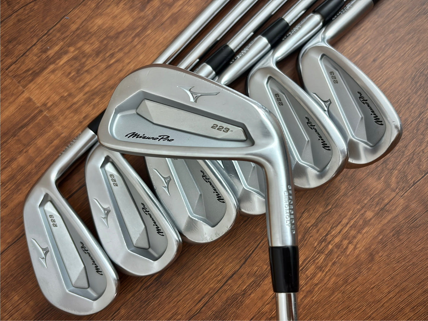 (+1.25") Mizuno Pro 223 Iron Set 5-GW / NS Pro Stiff