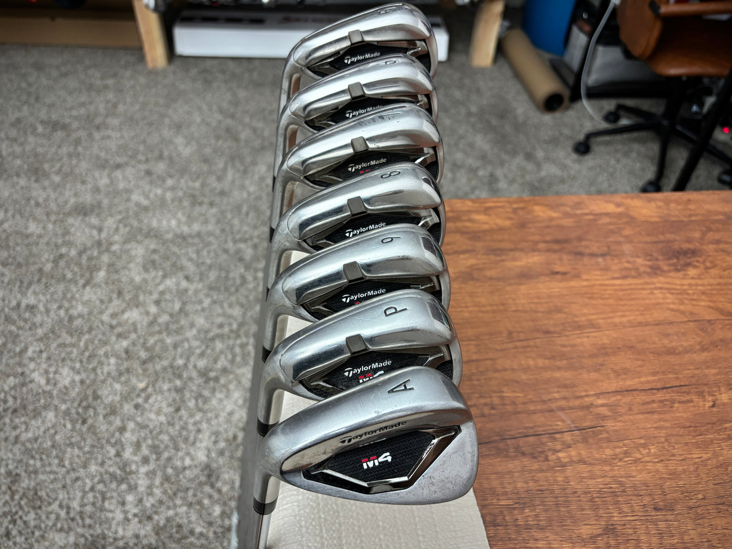 (Left-handed) Taylormade M4 Iron Set 5-AW / KBS Max Stiff