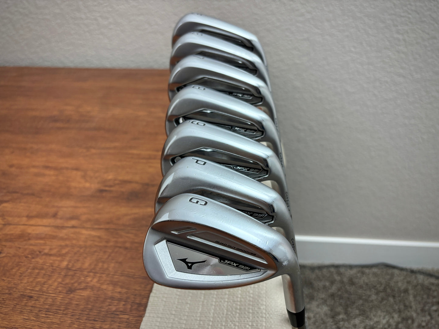 Mizuno JPX 921 Hot Metal Iron Set 5-GW / Recoil F3 Regular Flex