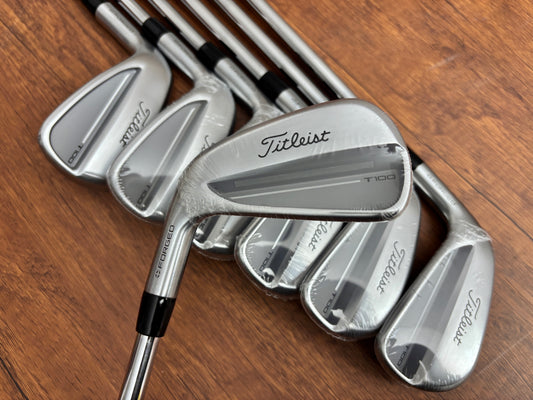 (Left-handed) *NEW IN PLASTIC Titleist T100 '25 Forged Iron Set 4-PW / NS Pro 105 X-Stiff