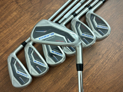 *NEW IN PLASTIC* Cobra Aerojet One Length Iron Set 5-GW / KBS Tour Lite Stiff
