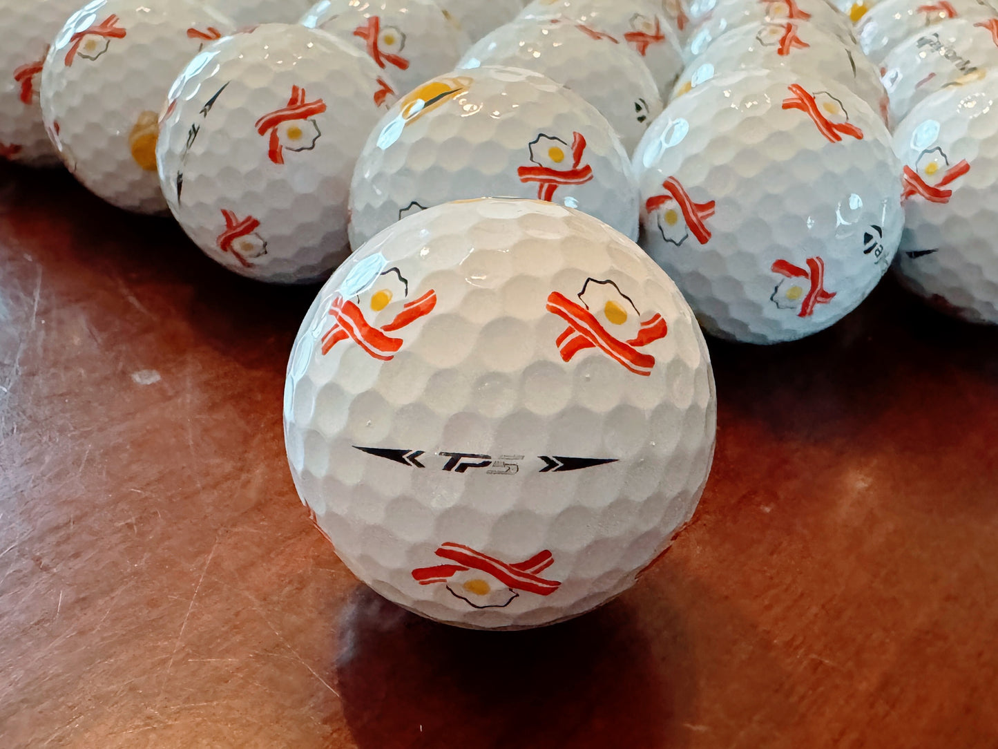 *NEW* Taylormade TP5 pix Bacon & Eggs Golf Balls (3 dozen)