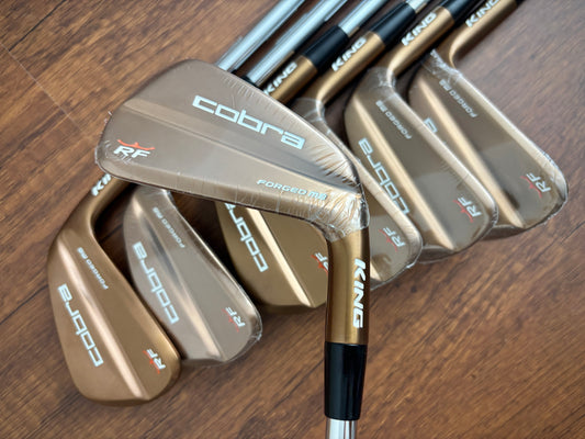 *NEW IN PLASTIC* Cobra King Ricky Fowler RF Forged MB Iron Set 4-PW / KBS $-Taper 120 Stiff