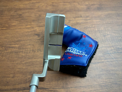 Titleist Scotty Cameron Champions Choice Button Back Teryllium Putter 35" + headcover