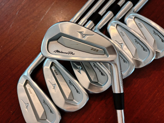 (+1”) Mizuno Pro 223 Iron Set 4-PW / Dynamic Gold X100 X-Stiff