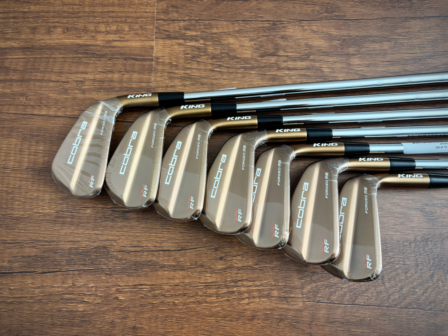 *NEW IN PLASTIC* Cobra King Ricky Fowler RF Forged MB Iron Set 4-PW / KBS $-Taper 130 X-Stiff