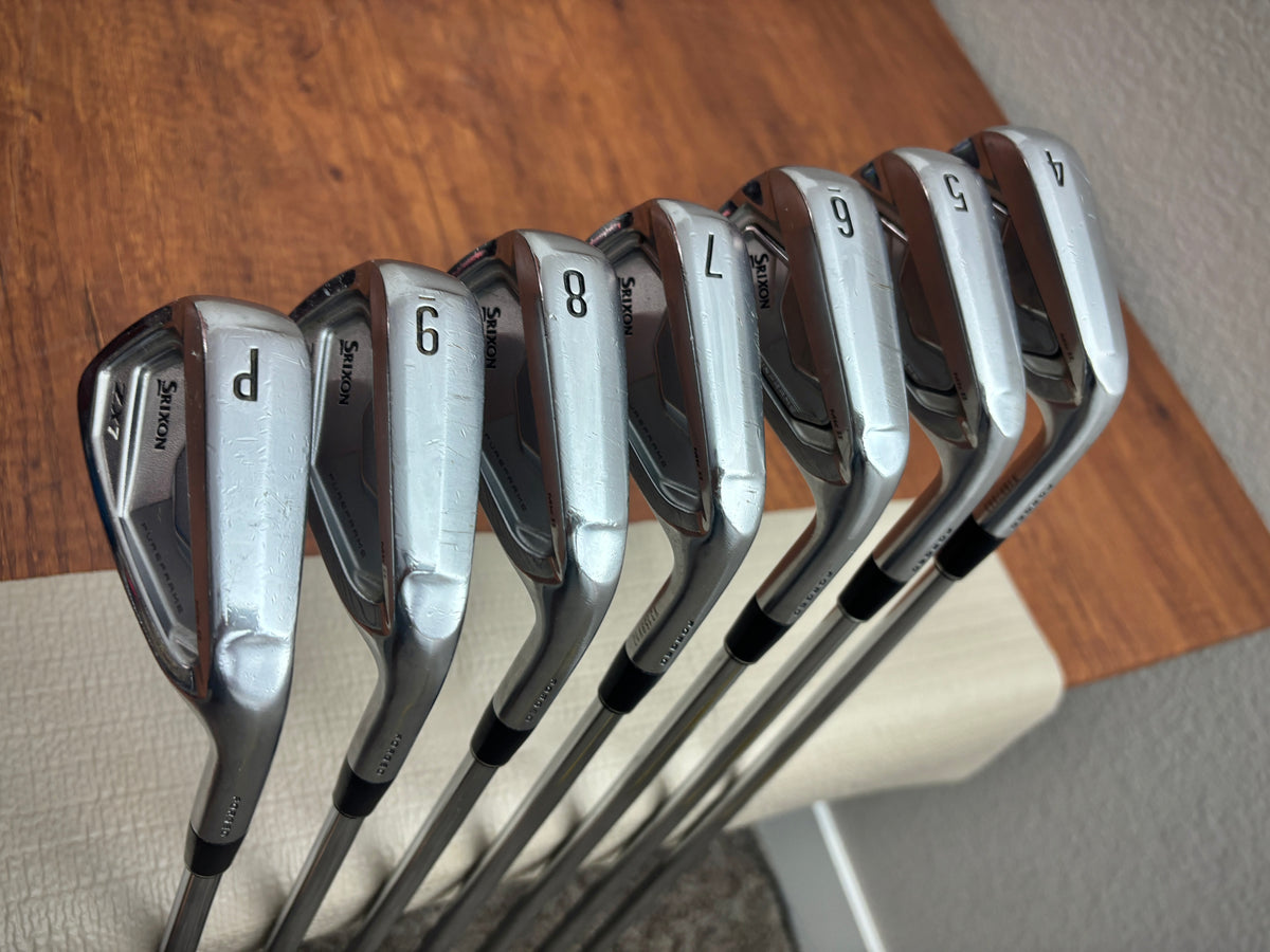 (+1") Srixon ZX5 Mkii / ZX7 Mkii Iron Set 4-PW / Dynamic Gold S300 Stiff