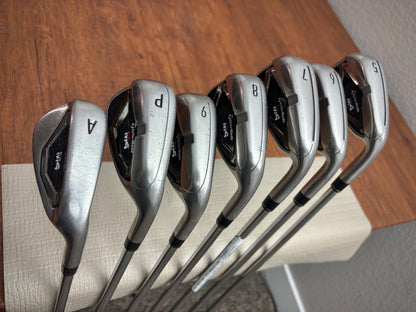 (+1") Taylormade M4 Iron Set 5-AW / KBS Max Regular Flex