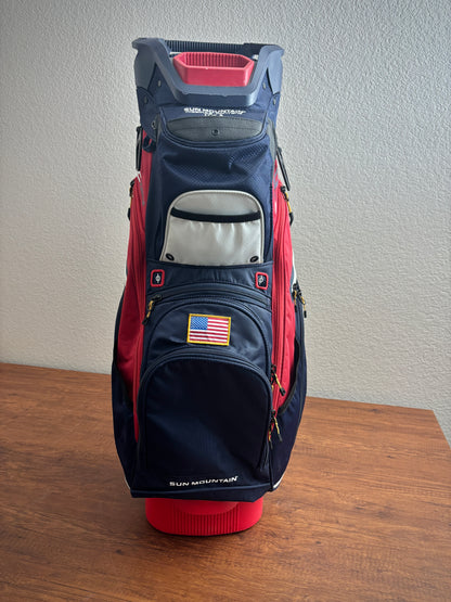 Sun Mountain C-130 Cart Bag Red/White/Blue