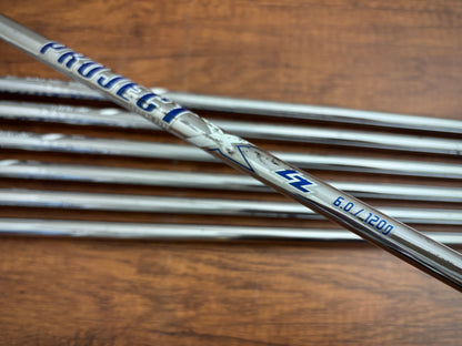 (Left-handed) +1" Taylormade P790 '21 Iron Set 4-PW / Project X LZ 6.0 Stiff