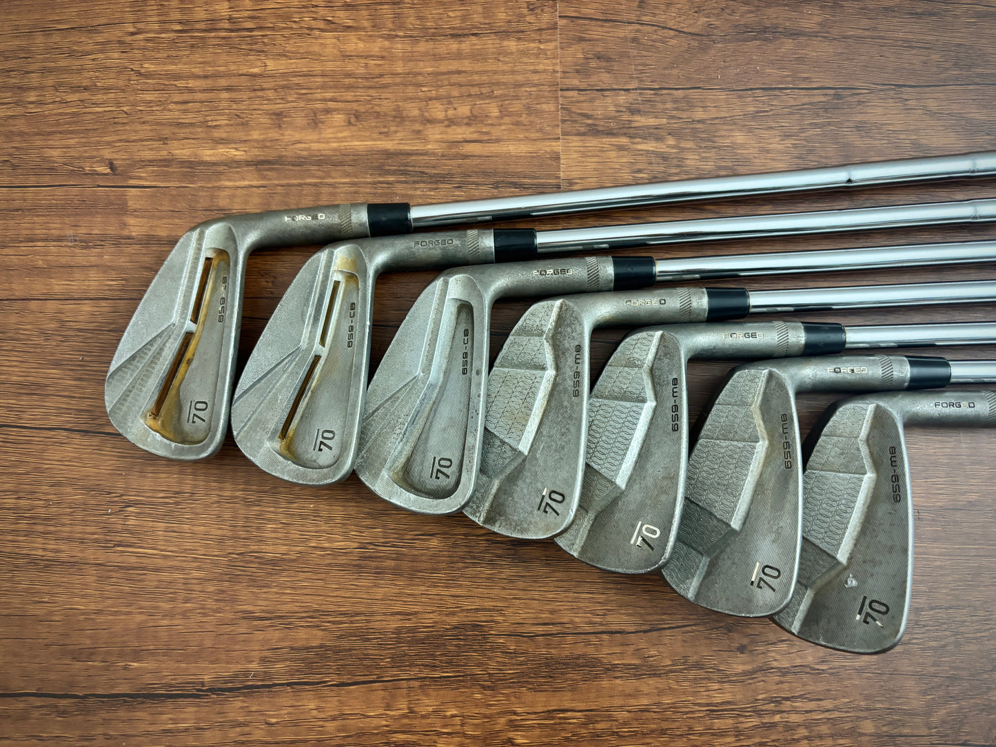 Sub 70 659 Forged Raw TC-MB Iron Set / True Temper X100 X-Stiff