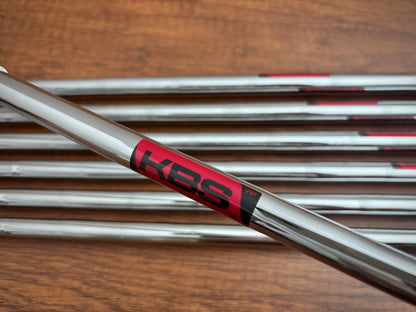 *NEW IN PLASTIC* Cobra King CB '25 Black Iron Set 5-GW / KBS $-Taper Lite 100 Stiff