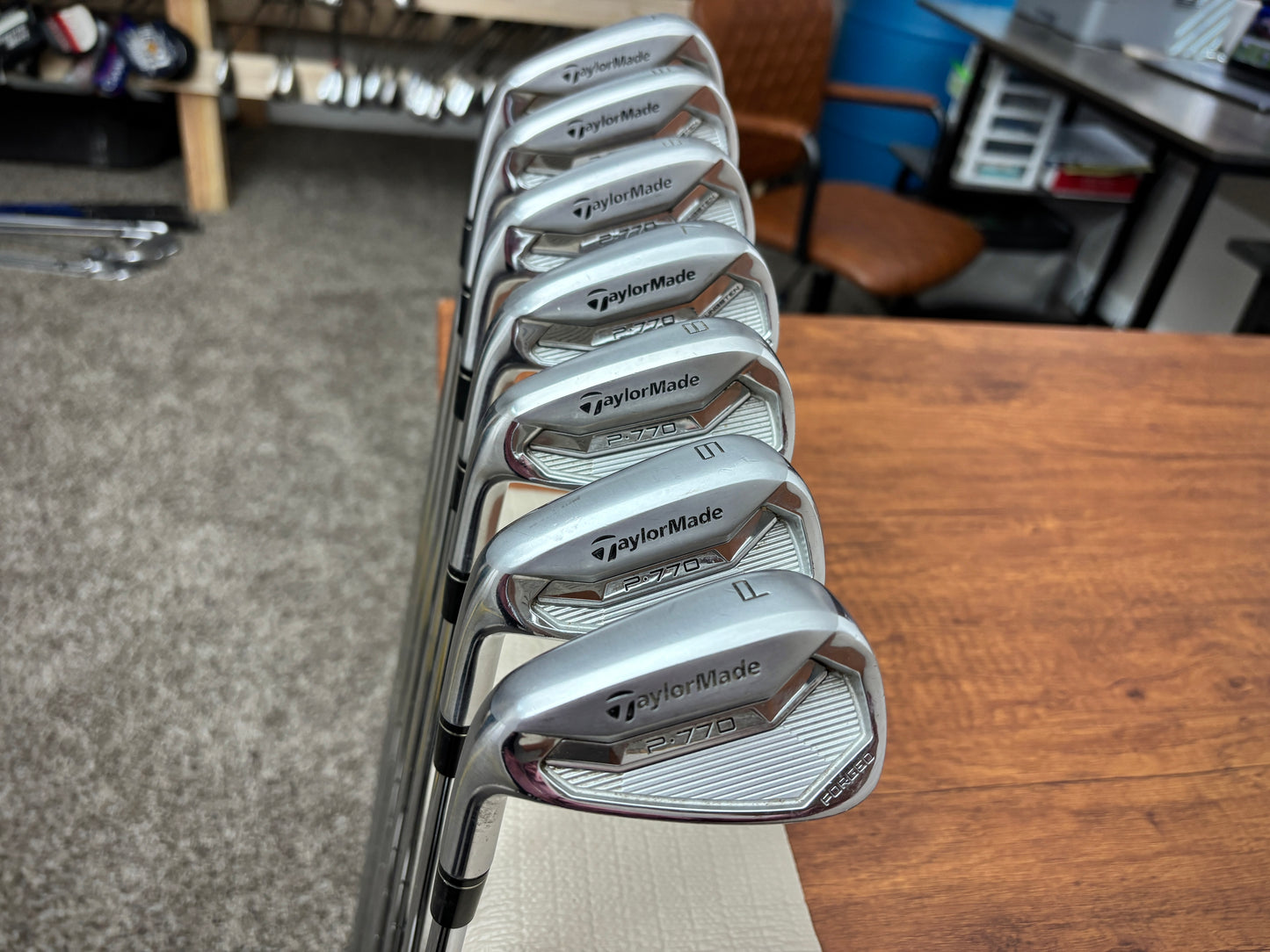 (Left-handed) Taylormade P770 Iron Set 5-PW / KBS Tour 130 X-Stiff