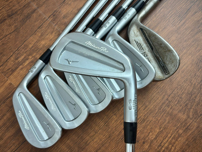 Mizuno Pro S-3 Iron Set 4-PW (Vokey SM10 Raw 46* wedge) / X-Stiff
