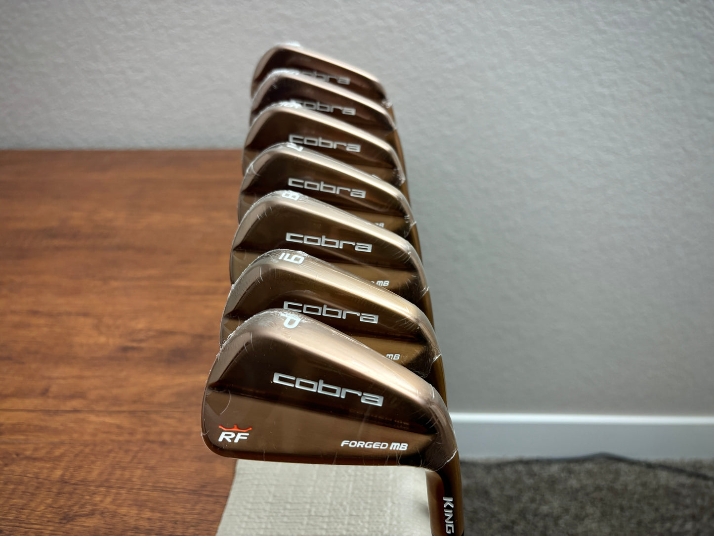 *NEW IN PLASTIC* Cobra King Rickie Fowler RF Copper Forged MB Iron Set 4-PW / KBS $-Taper 110