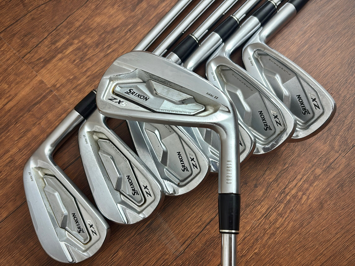 (+1") Srixon ZX5 Mkii / ZX7 Mkii Iron Set 4-PW / Dynamic Gold S300 Stiff