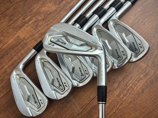 (+1") Srixon ZX5 Mkii / ZX7 Mkii Iron Set 4-PW / Dynamic Gold S300 Stiff