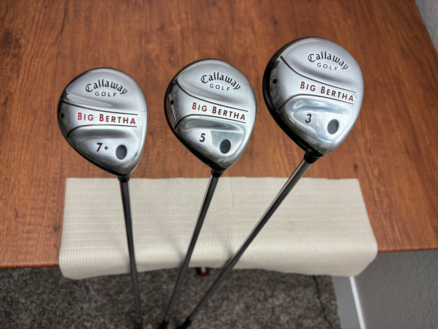 Callaway Big Bertha Wood Set (3W, 5W, 7W)