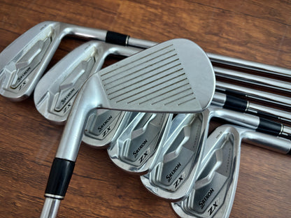 (+1") Srixon ZX5 Mkii / ZX7 Mkii Iron Set 4-PW / Dynamic Gold S300 Stiff