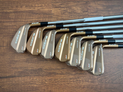 *NEW IN PLASTIC* Cobra King Ricky Fowler RF Forged MB Iron Set 4-PW / KBS $-Taper 120 Stiff