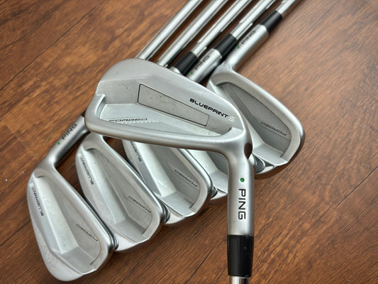 (+1.25") Ping Blueprint S Iron Set 5-PW / PIng AWT 2.0 Stiff