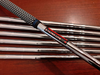 (Left-handed) *NEW* 2022 Cobra King Forged TEC One Length Iron Set 5-GW / KBS $-Taper Lite Stiff