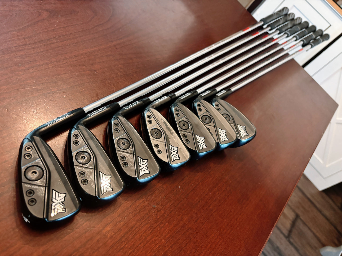 PXG 0311 XP Gen 6 Double Black Iron Set 4-PW / KBS $-Taper Lite Regular Flex
