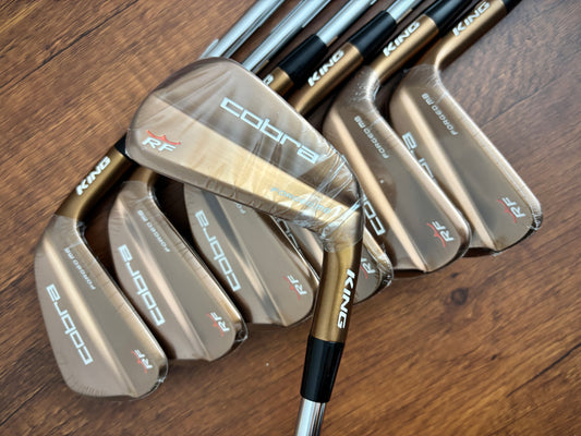*NEW IN PLASTIC* Cobra King Ricky Fowler RF Forged MB Iron Set 4-PW / KBS $-Taper 130 X-Stiff