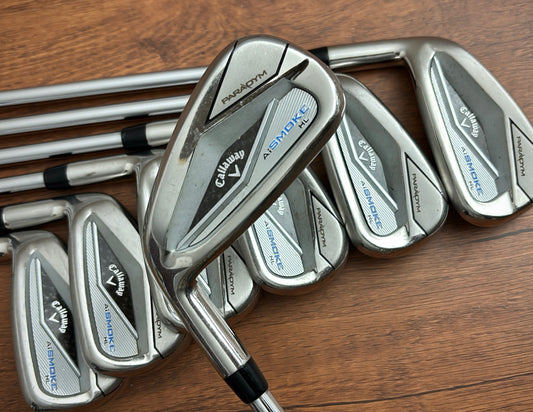 (Left-handed) Callaway Paradym Ai Smoke Iron Set 5-AW / True Temper Elevate Regular Flex