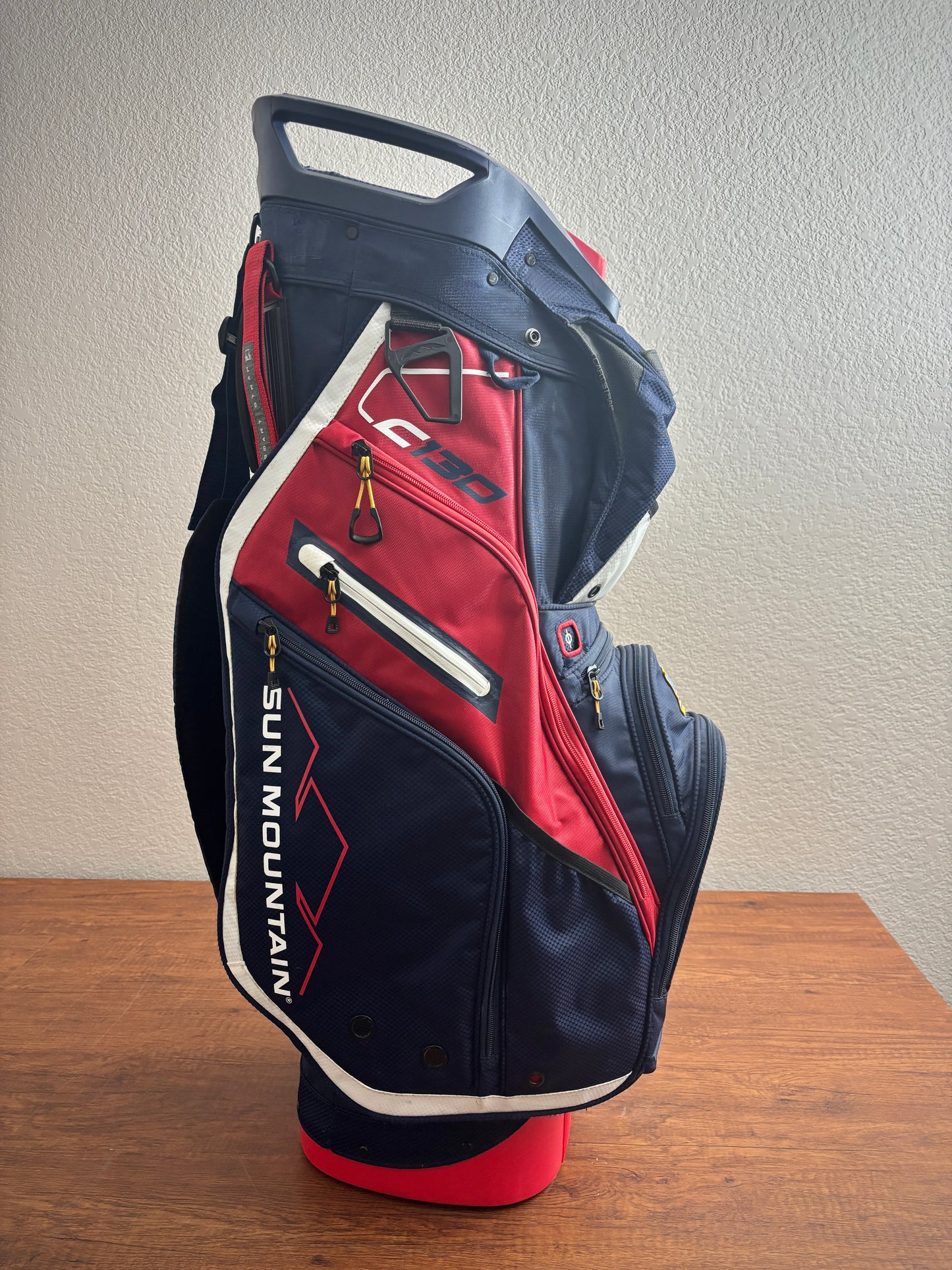 Sun Mountain C-130 Cart Bag Red/White/Blue
