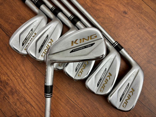(Left-handed) Cobra King Forged TEC Iron Set 4-PW / KBS Tour C-Taper 130 X-Stiff