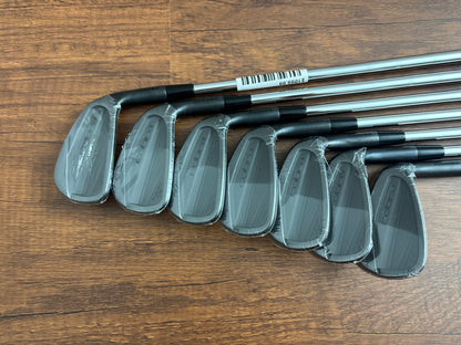 *NEW IN PLASTIC* Cobra King CB '25 Black Iron Set 5-GW / KBS $-Taper Lite 100 Stiff