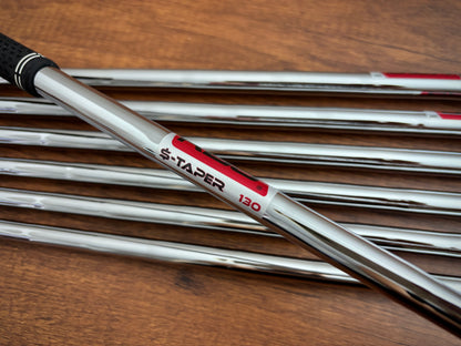*NEW IN PLASTIC* Cobra King Ricky Fowler RF Forged MB Iron Set 4-PW / KBS $-Taper 130 X-Stiff