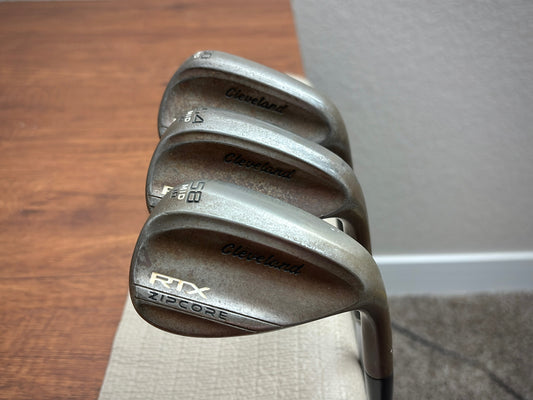 Cleveland RTX Zipcore Tour Issue T-Stamped Raw Wedge Set (50,54,58)