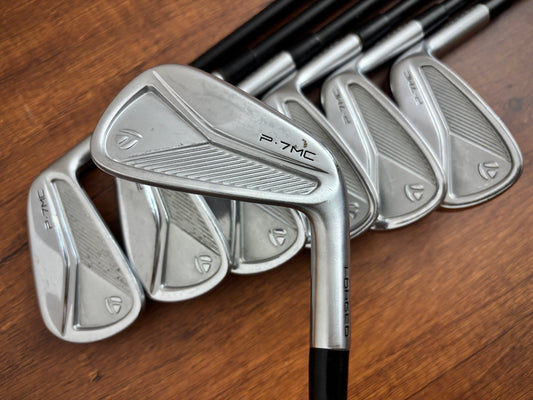 (+1”) Taylormade P7MC ‘23 Iron Set 4-PW / LA Golf X-Stiff Graphite