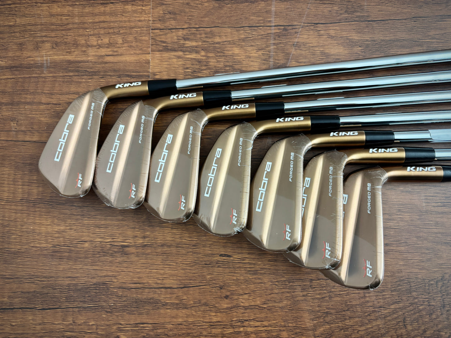 *NEW IN PLASTIC* Cobra King Rickie Fowler RF Copper Forged MB Iron Set 4-PW / KBS $-Taper 110