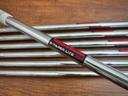 *NEW IN PLASTIC* Cobra King CB '25 Black Iron Set 5-GW / KBS $-Taper Lite 100 Stiff