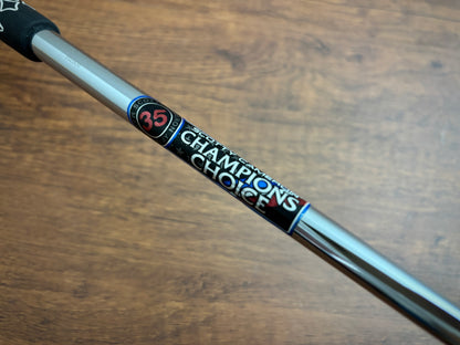 Titleist Scotty Cameron Champions Choice Button Back Teryllium Putter 35" + headcover