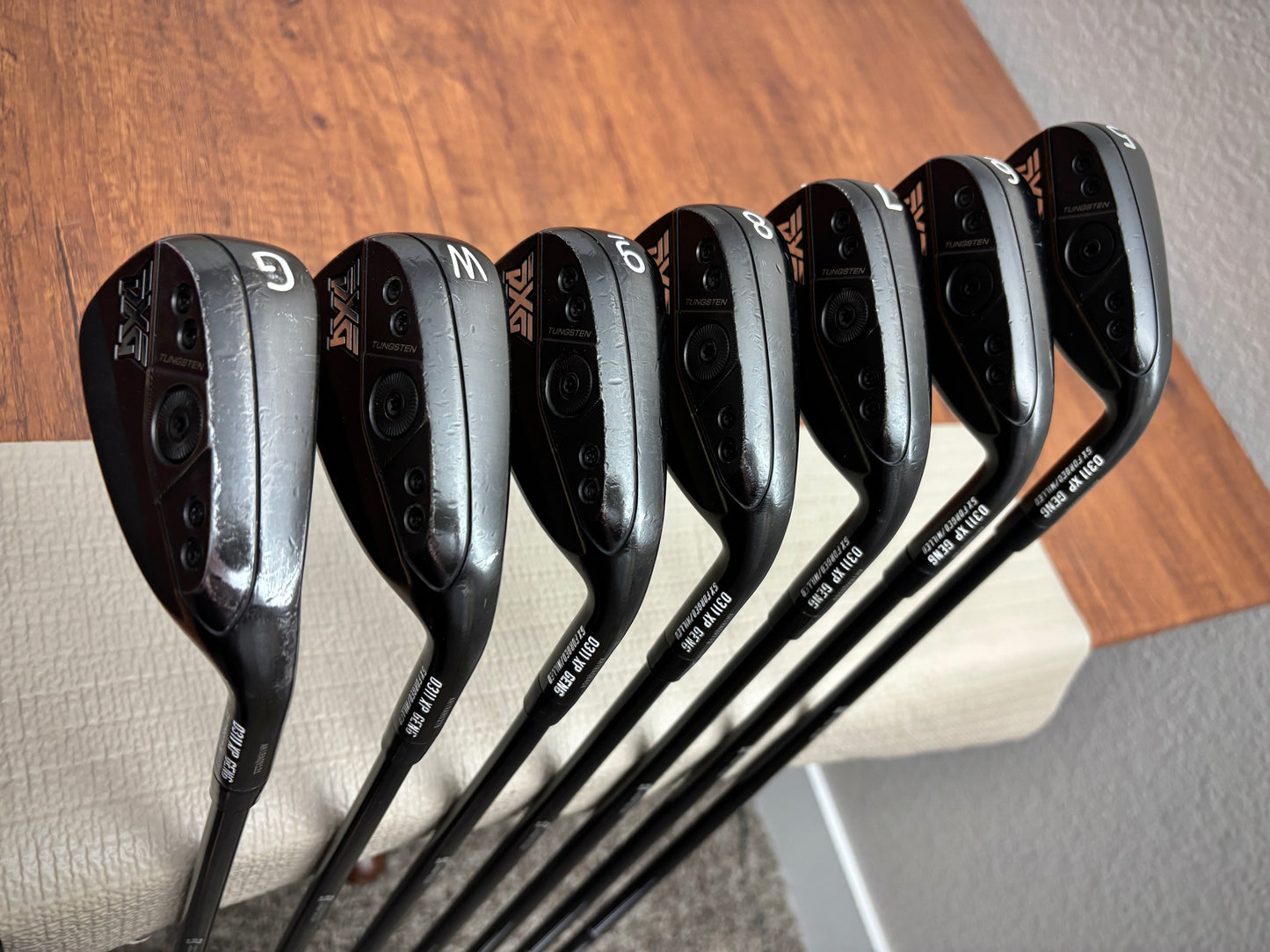 PXG 0311 XP Gen 6 Double Black Iron Set 5-GW / Mitsubishi MMT 125 X-Stiff