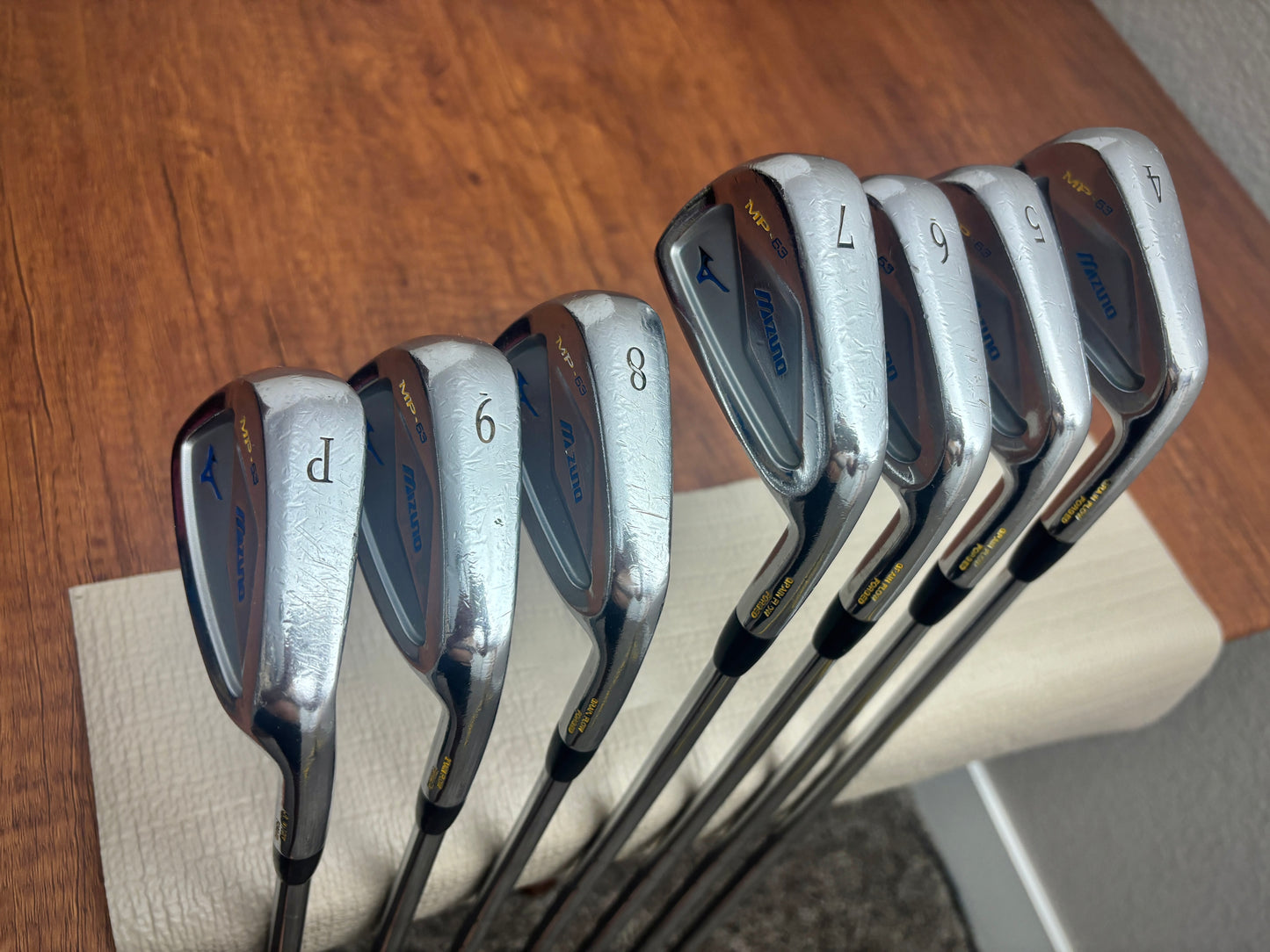 (+1") Mizuno MP-63 Iron Set 4-PW / KBS Tour Stiff