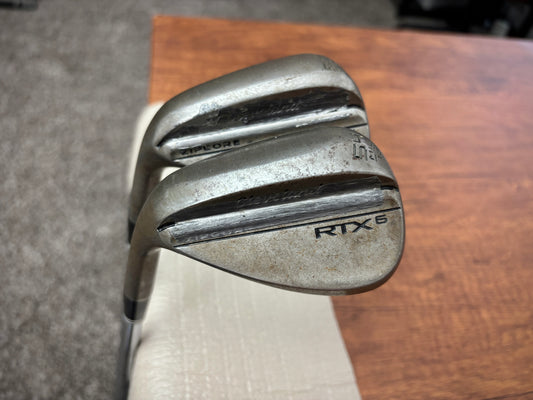 (Left-handed) Cleveland RTX6 Zipcore Raw Wedge Set (50,54)