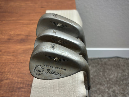 Titleist Vokey Design Raw Wedge Set (50,54,58)