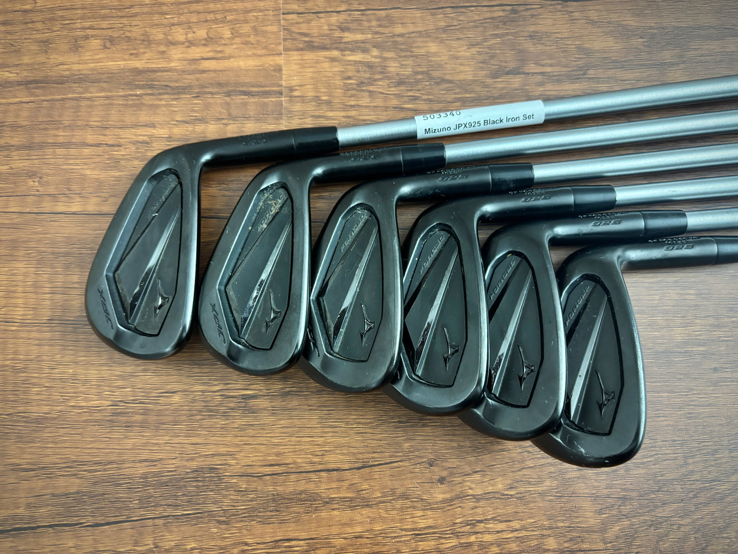 Mizuno JPX 925 Forged Black Iron Set 6-GW / KBS Tour C-Taper 130 X-Stiff