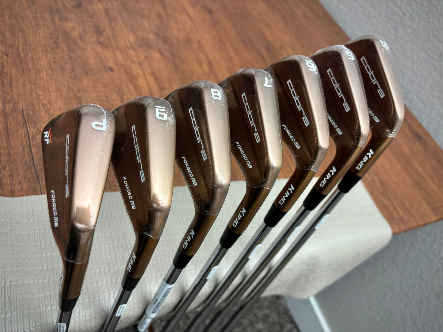*NEW IN PLASTIC* Cobra King Rickie Fowler RF Copper Forged MB Iron Set 4-PW / KBS $-Taper 110