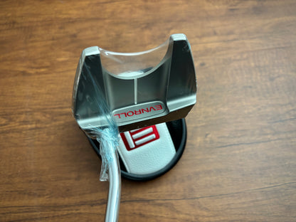 *NEW IN PLASTIC* (Left-handed) Evnroll ER5 Legacy Mallet Putter 33" + headcover
