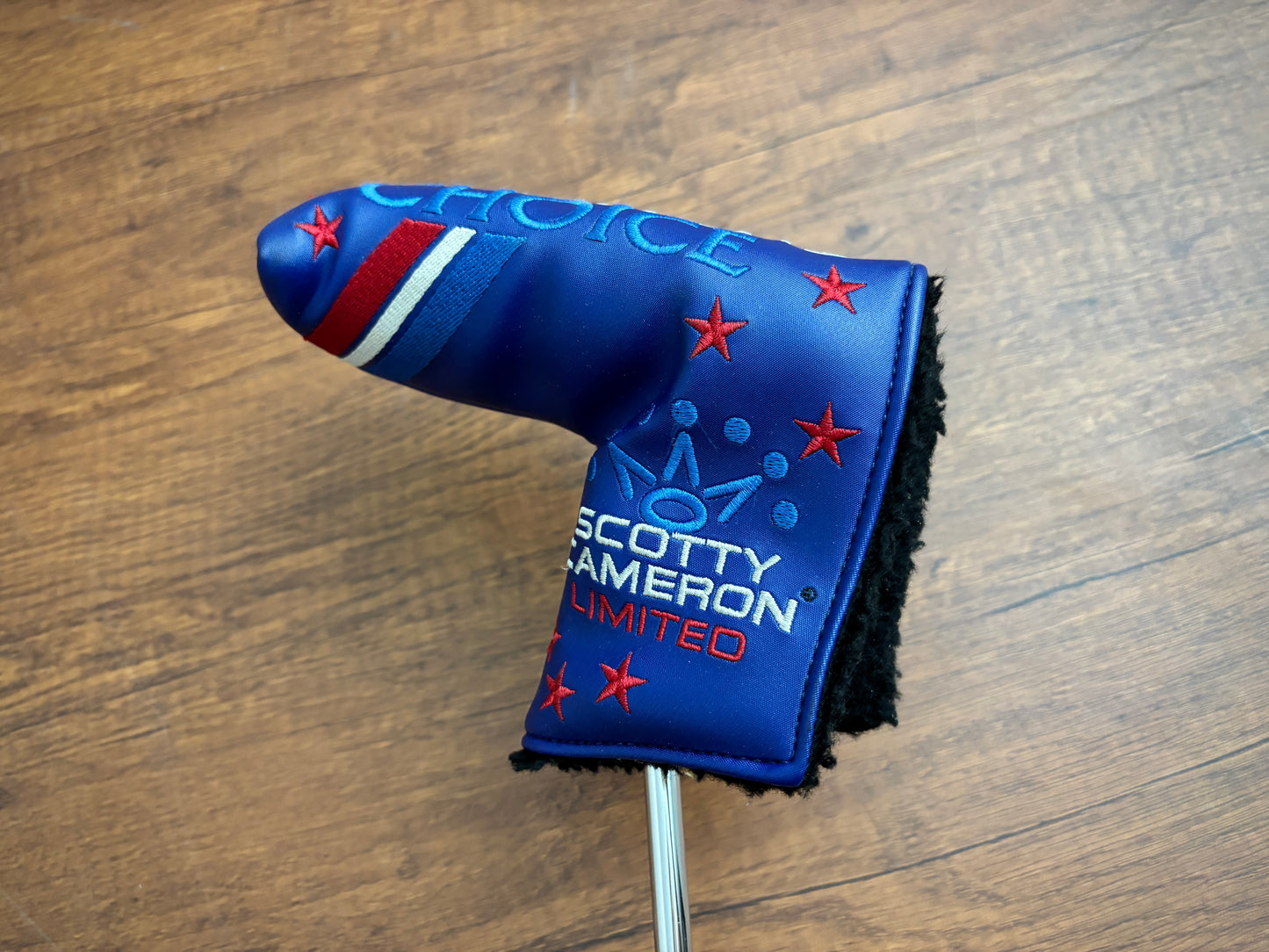 Titleist Scotty Cameron Champions Choice Button Back Teryllium Putter 35" + headcover
